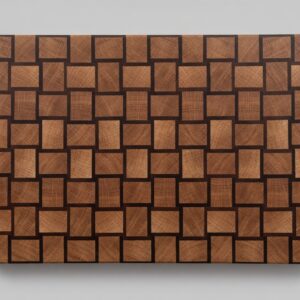 „Basket weave” tölgy-fekete dió bütü vágódeszka