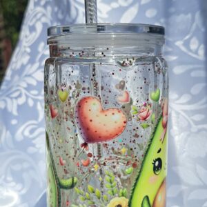 Avokádós láva hatású hógömb pohár-500ml