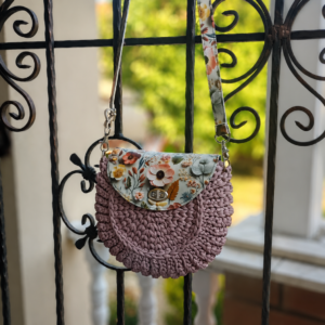 Horgolt crossbody táska