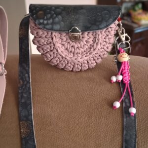 Horgolt crossbody táska páros kivitelben