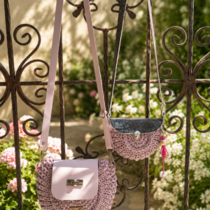 Horgolt crossbody táska páros kivitelben