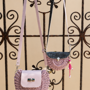 Horgolt crossbody táska páros kivitelben