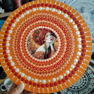 Narancs színű mandala