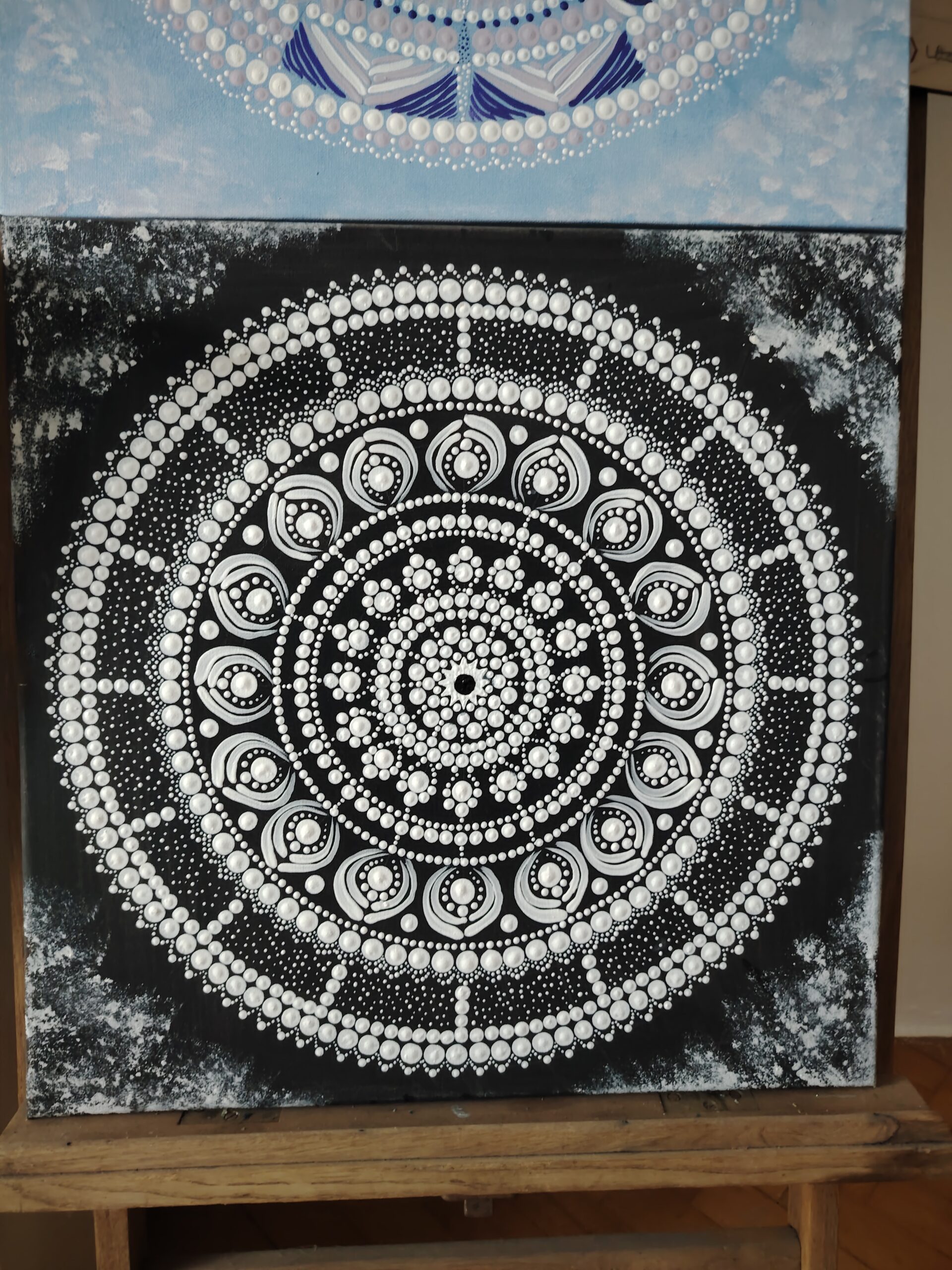 Fekete-fehér mandala