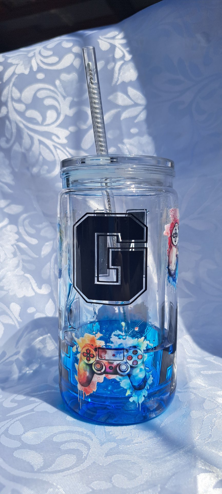 🎮 Gamer, láva hatású pohár-500ml