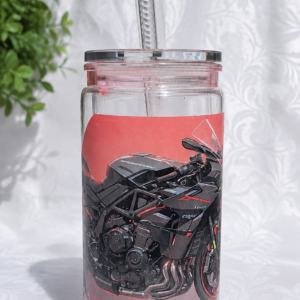 Piros motoros láva hatású pohár- 500ml