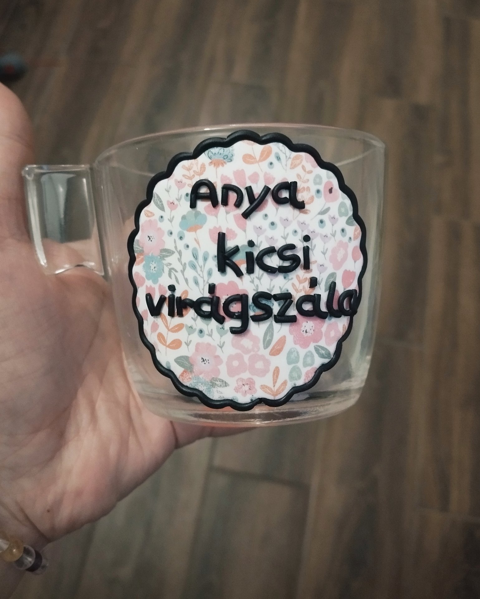 Üveg kávés-kakaós bögre