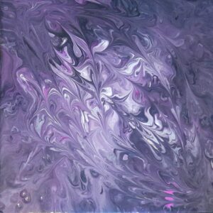 Akrilfestmény”Purple dream”