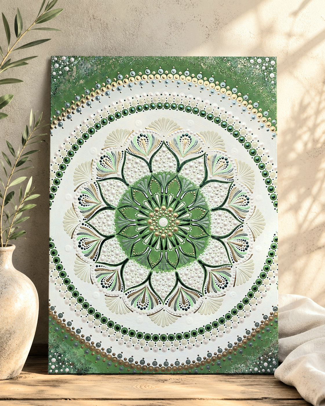 Harmónia és Megújulás – Pontozott mandala