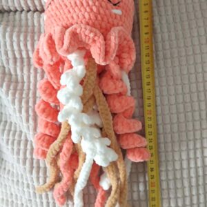 Horgolt medúza/polip – 40 cm