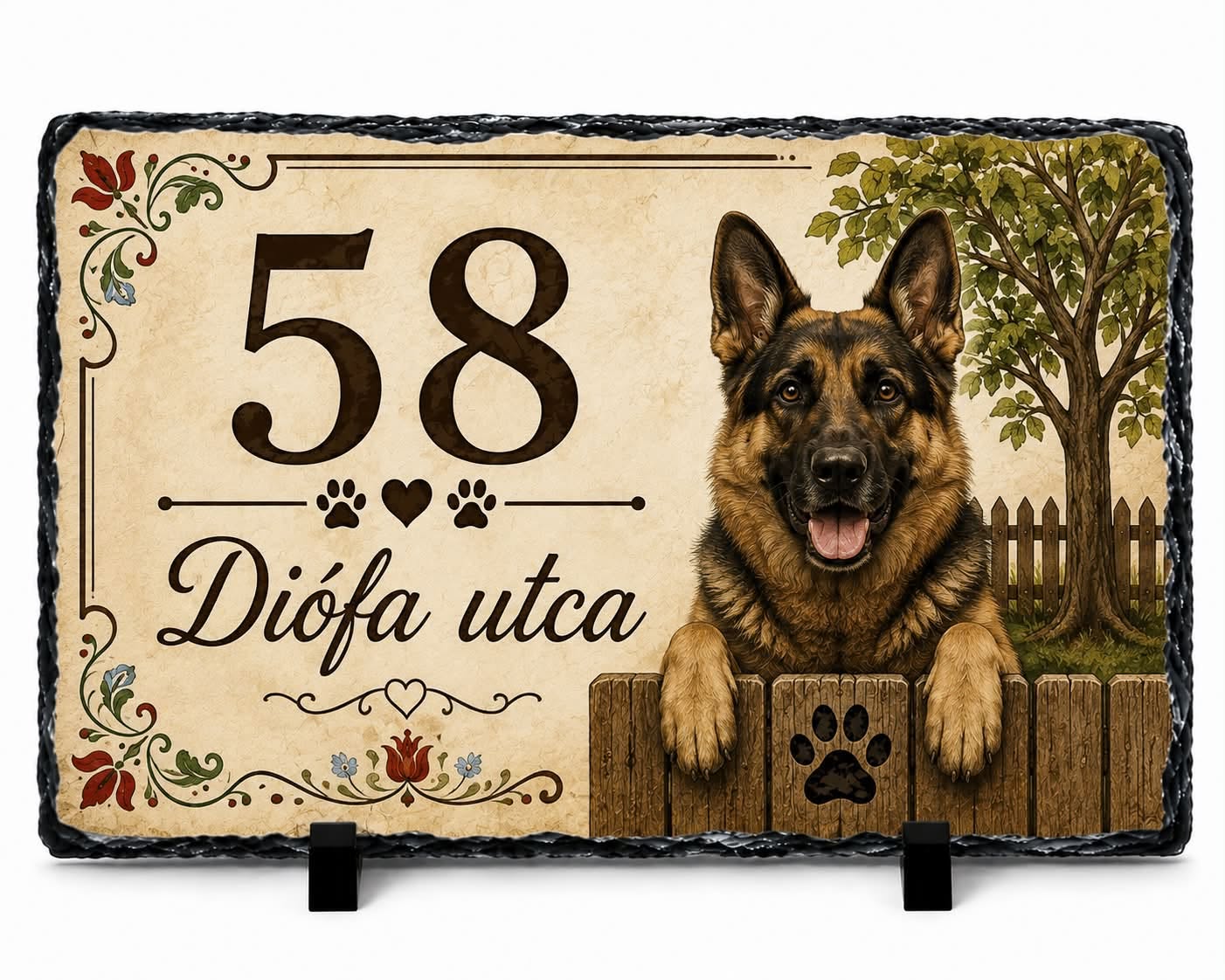 Kutyás Házszámtábla