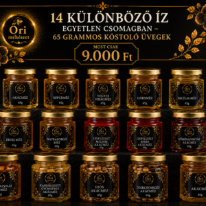14 különböző íz egy csomagban 65 grammos mézek