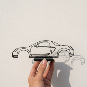 Toyota MR2 W30 Hardtop sziluett dekoráció