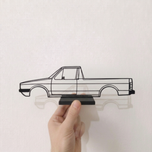 Volkswagen Caddy Mk1 sziluett dekoráció
