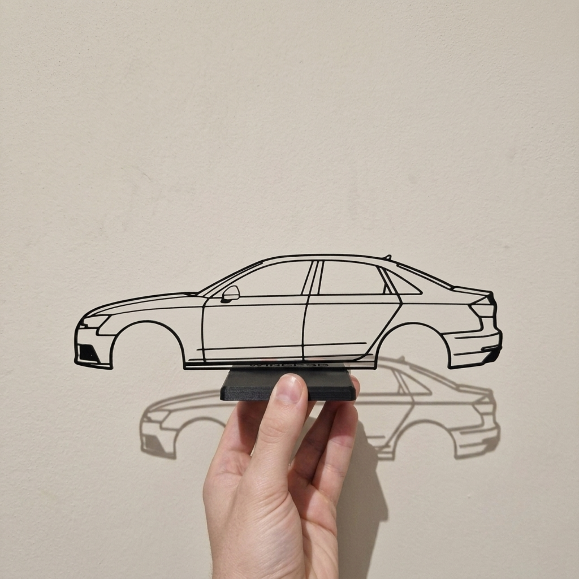 Audi A4 B9 Sedan sziluett dekoráció
