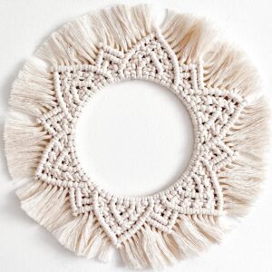DIY Makramé Mandala csináld magad csomag – falidísz készítő kreatív ajándék, 6 színben
