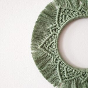 DIY Makramé Mandala csináld magad csomag – falidísz készítő kreatív ajándék, 6 színben