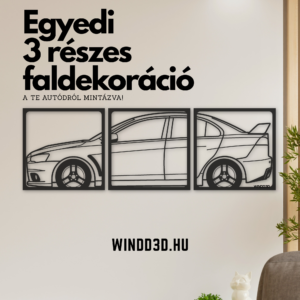 3 részes faldekoráció – a te autódról mintázva!