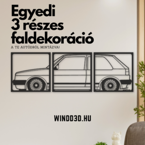 3 részes faldekoráció – a te autódról mintázva!