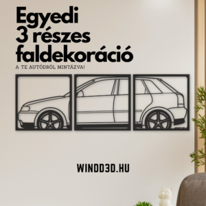 3 részes faldekoráció – a te autódról mintázva!