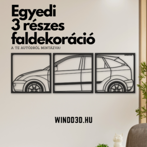 3 részes faldekoráció – a te autódról mintázva!