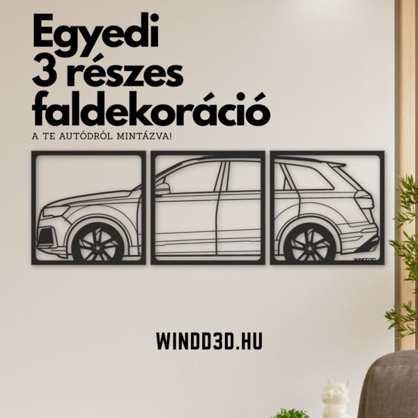 3 részes faldekoráció – a te autódról mintázva!