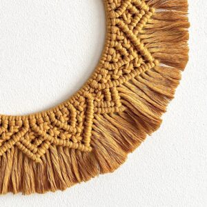 DIY Makramé Mandala csináld magad csomag – falidísz készítő kreatív ajándék, 6 színben