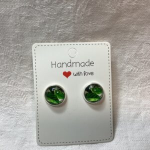 💚 Friss zöld árnyalatok: Kézműves trópusi fülbevaló