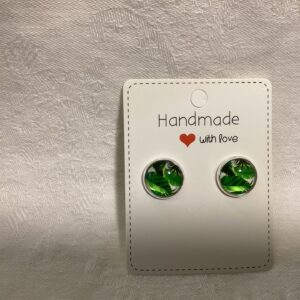 💚 Friss zöld árnyalatok: Kézműves trópusi fülbevaló