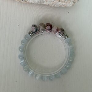 Karkötő rodonit és holdkőből