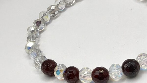 Gránát köves Swarovski karkötő