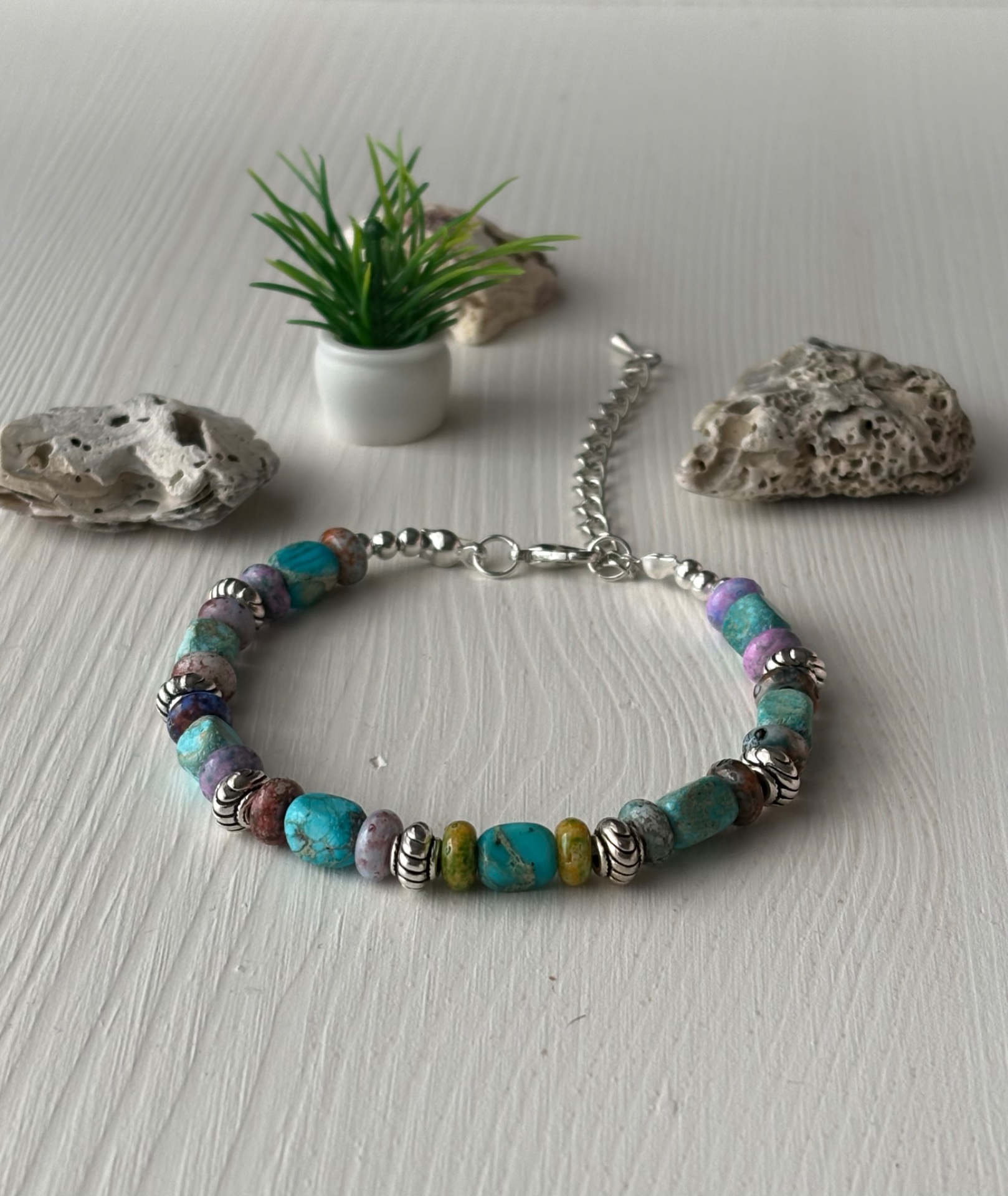 Bohém, állítható karkötő