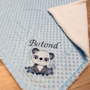 Hímzett Babatakaró – Panda mintával