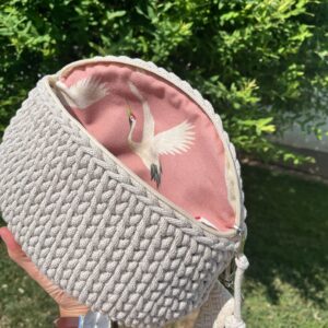 Horgolt crossbody táska