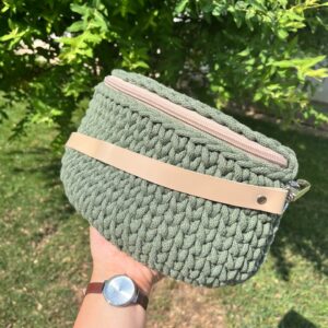 Horgolt crossbody táska