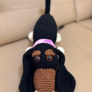 Basset Hound horgolt kutyus
