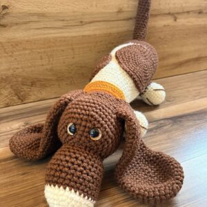 Basset Hound horgolt kutyus