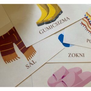 Ruhadarabok tanulókártya csomag