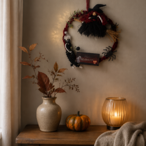 Boszorkányos találka – kézműves halloweeni ajtó- és falidekoráció
