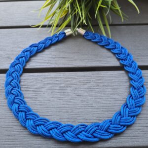 Királykék paracord nyaklánc