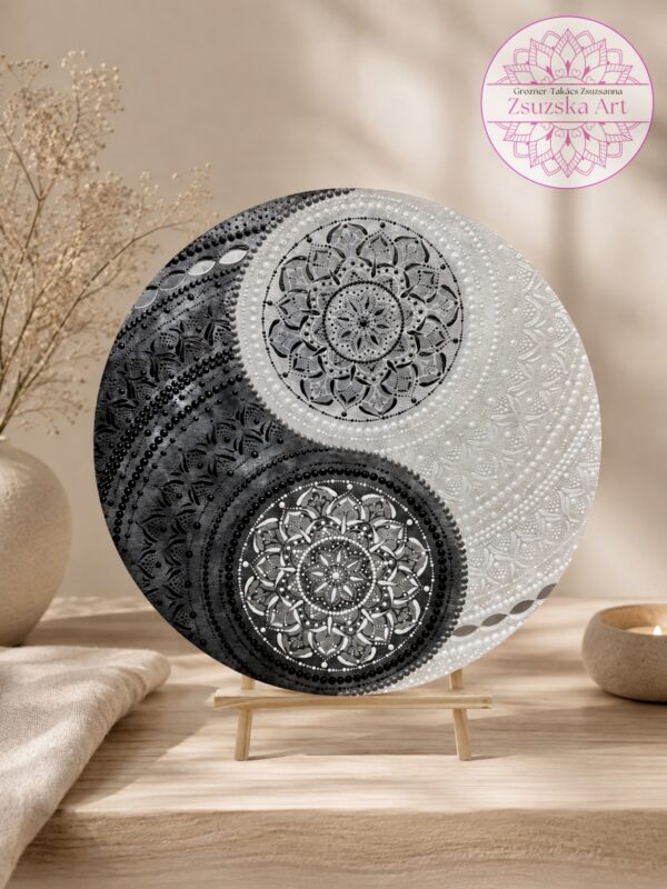 Mandala – jin jang – 50 cm