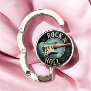 Rock and Roll Zene Gitár mintázatú Üveglencsés Táska Akasztó Táskaakasztó Táskatartó
