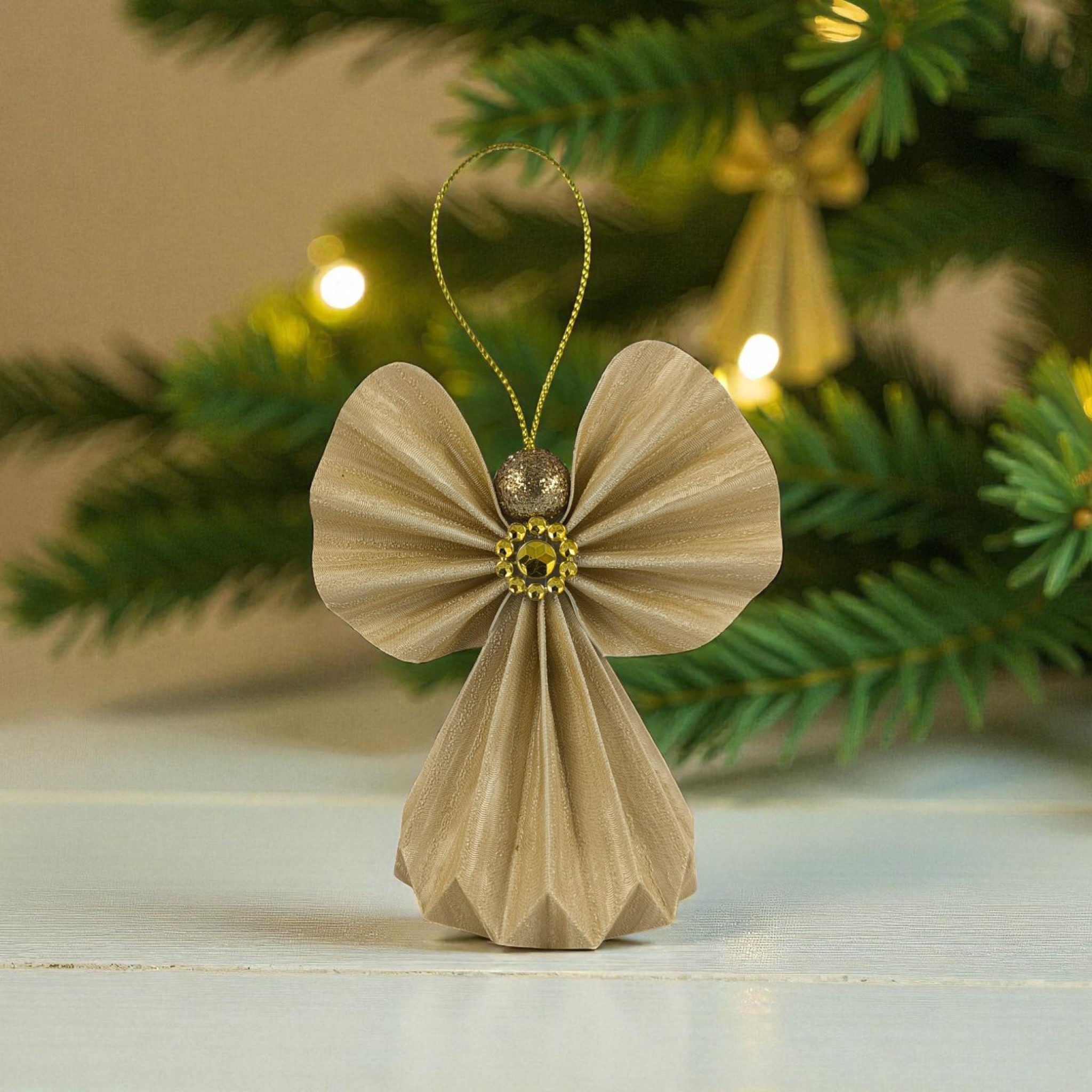 Beige papírangyalka PANAR0104