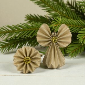 Beige papírangyalka PANAR0104