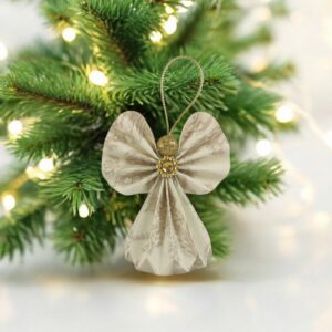 Ekrü, beige papírangyalka PANAR0082