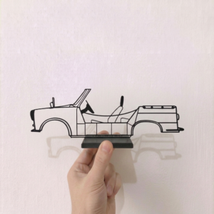 Trabant Tramp sziluett dekoráció