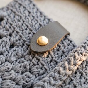 ZIBO Go horgolt crossbody táska – szürke
