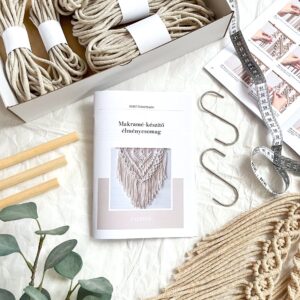 DIY Makramé Falidísz csináld magad csomag – kreatív ajándék, 4 színben