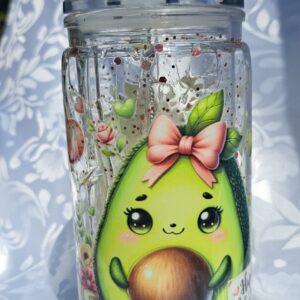 Avokádós láva hatású hógömb pohár-500ml