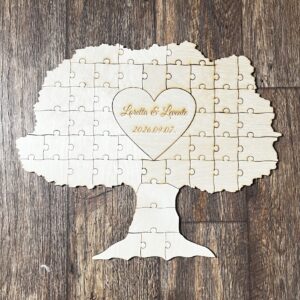 Életfa puzzle vendégkönyv